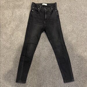 Free People Black Skinny Jeans sz 27